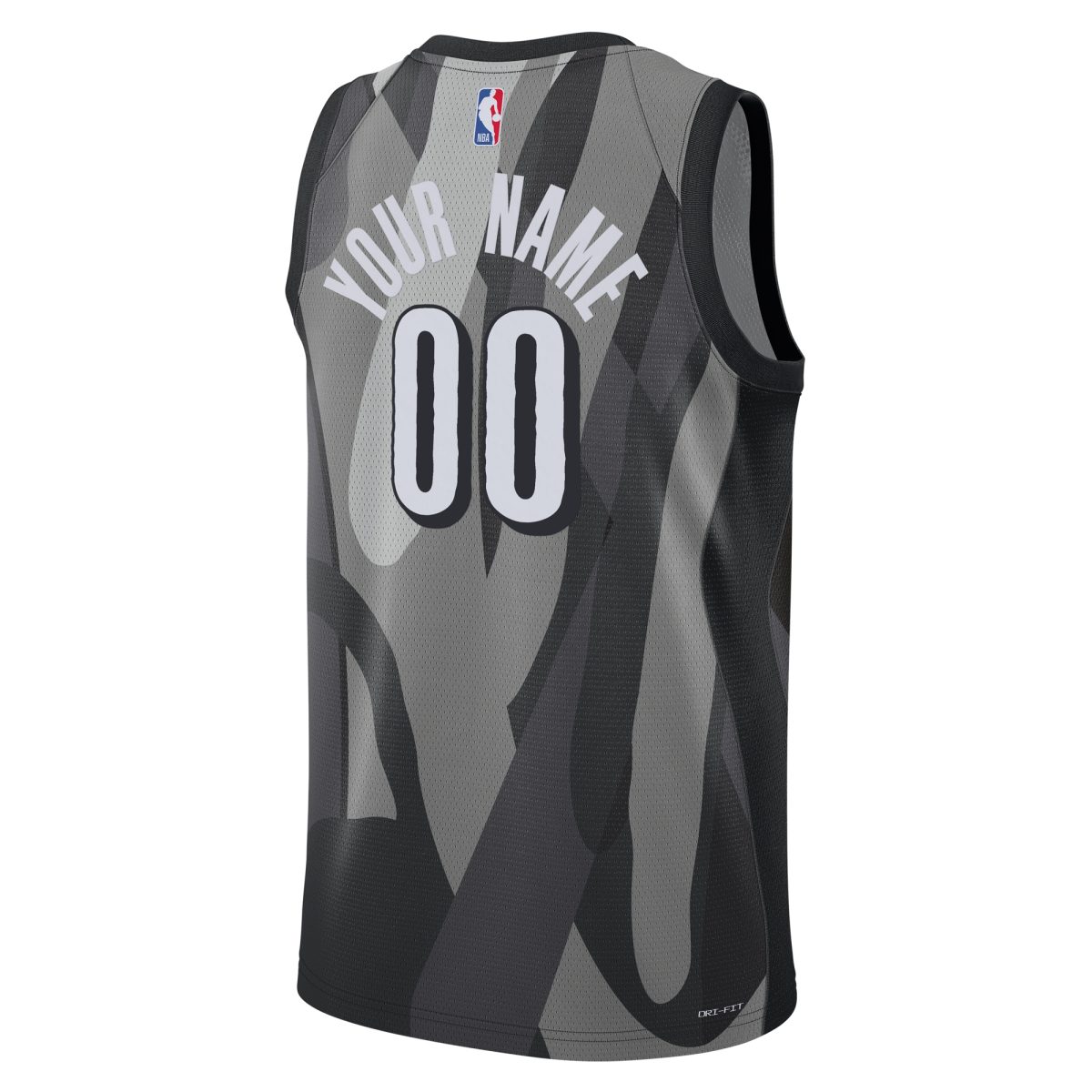 Nike Brooklyn Nets Unisex Gray 2024/25 Custom Swingman Jersey – Bild 3