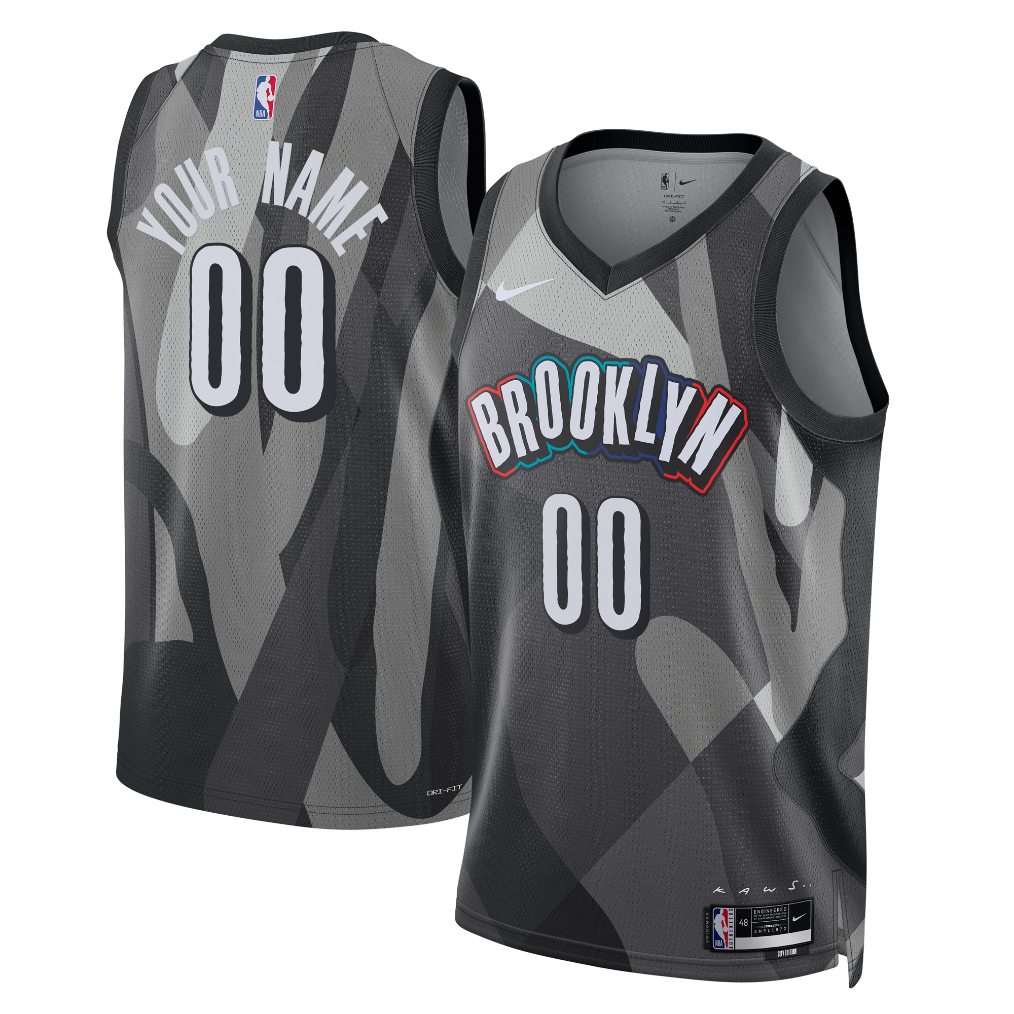 25-custom-swingman-jersey-city-edition_ss5_p-202531385+u-lbfkuomb4byznz53gsj3+v-g2qvcx05h3hnzvu09klz Nike Brooklyn Nets Unisex Gray 2024/25 Custom Swingman Jersey - Image 1