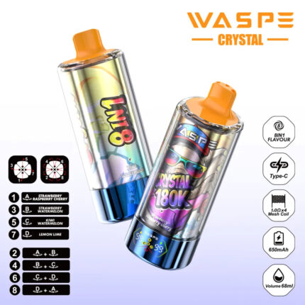 WASPE Crystal 180K | 8-in-1 - Watermelon lce & Lemon Lim