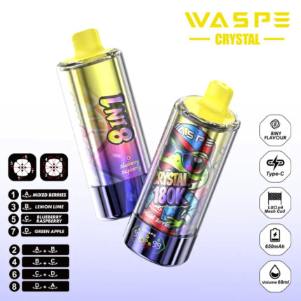 WASPE Crystal 180K | 8-in-1 - Strawberry Vanilla & Lemon