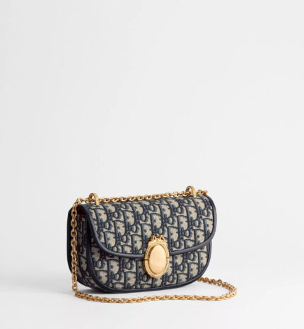 Small Dior Médaillon Flap Bag with Chain